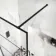 Munich Matt Black Grid Easy Clean 8mm Wet Room Shower Glass Panel 1100mm