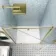 London Brushed Brass 6mm Pivot Shower Door 1000mm