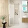 Prague Brushed Brass 8mm Soft-Closing Sliding Shower Door 1100mm