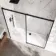 Lisbon Matt Black 8mm Soft-Closing Sliding Shower Door 1800mm