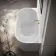 Barnet 1700mm Fluted Back To Wall Bath