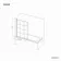 Zurich Easy Clean Matt Black Grid Bath Screen - 800mm