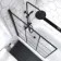 Zurich Easy Clean Matt Black Grid Bath Screen - 1000mm