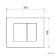 Wirquin Dual Flush White Push Plate