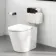 Detroit Cable Operated Concealed Cistern with Matt Black Push Button Dia.60mm