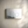 Idaho Chrome Round Button Flush Plate