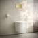Idaho Brushed Brass Square Button Flush Plate