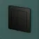 Detroit Matt Black Square Push Button for Cable Operated Concealed Cistern