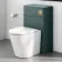 Detroit Brushed Brass Square Push Button for Cable Operated Concealed Cistern