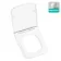 Kent Matt White Quick Release Premium Soft Close Slim Seat