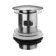 Chrome Dome Top Pop Up Basin Waste - Slotted