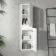 Corsica & Bali Gloss White Wall Hung Tall Cabinet 1400x350mm