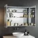 Elena Stainless Steel Mirror Cabinet 600x800mm