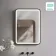 Olivia Battery Powered Black Framed Illuminated LED Mirror 700x500mm