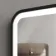 Olivia Battery Powered Black Framed Illuminated LED Mirror 700x500mm