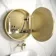 Mollie Matt Brass Round Illuminated LED Mirror Cabinet 600mm