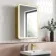 Olivia Matt Brass Illuminated LED Mirror Cabinet With BLUETOOTH Speaker 710x500mm