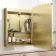 Olivia Matt Brass Illuminated LED Mirror Cabinet With BLUETOOTH Speaker 710x500mm