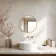 Essence Brushed Brass Round Bathroom Mirror 500mm