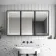 Mia Black Framed Illuminated LED Mirror Cabinet With BLUETOOTH Speaker & USB Port 710x1200mm