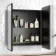 Olivia Black Framed Mirror Cabinet 710x600mm