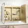 Olivia Matt Brass Illuminated LED Mirror Cabinet 710x800mm