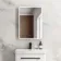 Aurora Matt Black Illuminated LED Mirror Cabinet 700x500mm