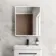 Aurora Matt Black Illuminated LED Mirror Cabinet 700x600mm