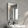 Selma Matt Black Illuminated LED Recessed Mirror Cabinet 700x500mm