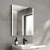 Selma Matt Black Illuminated LED Recessed Mirror Cabinet 700x600mm
