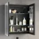 Selma Matt Black Illuminated LED Recessed Mirror Cabinet 700x600mm
