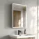 Esme Matt Black Illuminated LED Recessed Mirror Cabinet 700x500mm