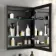 Esme Matt Black Illuminated LED Recessed Mirror Cabinet 700x500mm