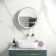 Mollie Matt Brass Round Illuminated LED Mirror Cabinet 500mm