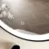 Delilah Black Framed Round Illuminated LED Mirror 500mm
