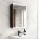 Aurora Matt Black Illuminated LED Mirror Cabinet With BLUETOOTH Speaker 700x500mm