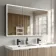 Esme Matt Black Illuminated LED Mirror Cabinet With BLUETOOTH Speaker 700x1200mm