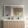 Esme Matt Black Illuminated LED Mirror Cabinet With BLUETOOTH Speaker 700x1200mm