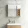 Felicity Gloss White LED Mirror Cabinet 600x600mm