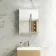 Felicity Battery Powered Gloss White LED Mirror Cabinet 600x450mm