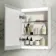 Felicity Battery Powered Gloss White LED Mirror Cabinet 600x450mm
