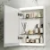 Felicity Battery Powered Gloss White LED Mirror Cabinet 700x500mm