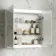 Felicity Battery Powered Gloss White LED Mirror Cabinet 600x600mm