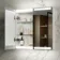Felicity Battery Powered Gloss White LED Mirror Cabinet 600x600mm
