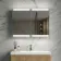 Felicity Battery Powered Gloss White LED Mirror Cabinet 600x800mm