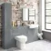 Harper Stone Grey Back To Wall Toilet Unit 600mm