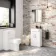 Harper Gloss White Back To Wall Toilet Unit 500mm