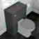 Monaco Graphite Grey Back To Wall Toilet Unit 600mm