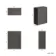 Monaco Graphite Grey Back To Wall Toilet Unit 600mm