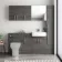 Harper & Elba Charcoal Elm Back To Wall Toilet Unit 600mm